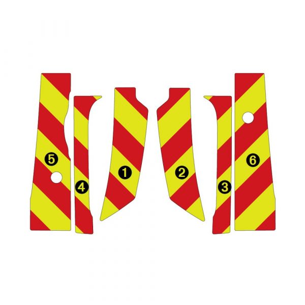 Kit Jaune-Rouge Partiel - RENAULT Trafic H1 à 2 Portes Vitré (2021) – Image 2